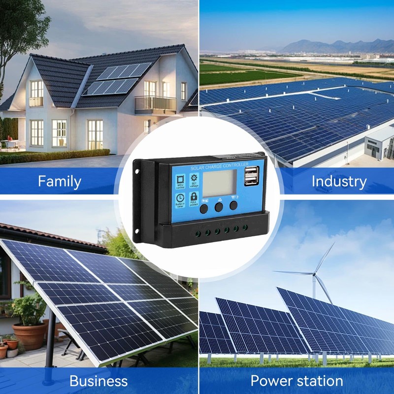 PWM Controller, 10A 20A 30A 40A 50A 60A Auto Solar