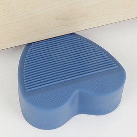 Door Stopper Wedge | No Drilling Doorstop for Safety | Decorative Heart-Shaped Non-Slip Doorstop, Reusable Blocker Keeps Door Open Wood, Concrete, Tile, Stone