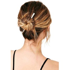 ligangam Kanzashi Kimono Clothing, Metal, Stick, Hair Accessory, Yukata, Kimono, Simple, Japanese Style, Hair Ornament, Hair Clip, Shichi-Go-San / Wedding / Coming-of-Age Ceremonies, Graduation Ceremonies, Fireworks (Gold, Gold, Silver, Silver), Gift Set