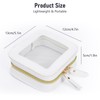 Mini Makeup Bag Clear Small Waterproof Cosmetic Bag with Double