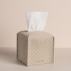OLETHA Square Tissue Box Cover - Aesthetic Desk Decor for