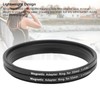 Cryfokt 55-55mm Magnetic Lens Filter Adapter Ring Kit, Metal Lightweight