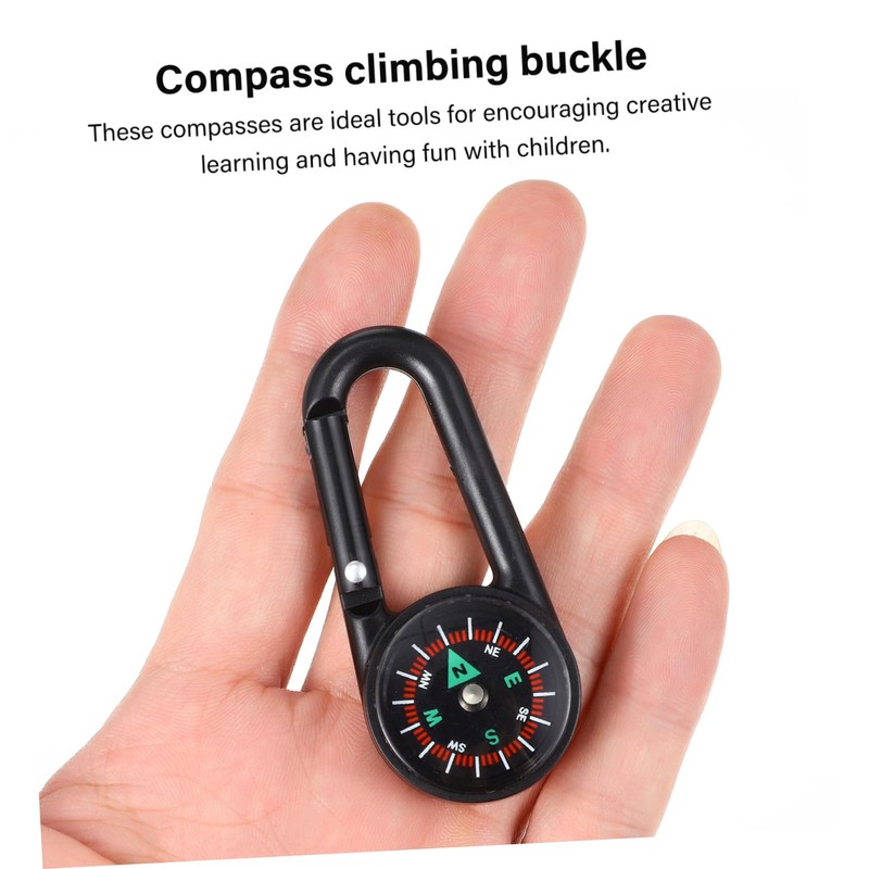BESPORTBLE Pcs Carabiner Compass Keychains Lightweight Outdoor Navigation Tools for