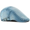 YAMEE Beret Hat Unisex Denim Classic, Beret Hat Men's Adjustable