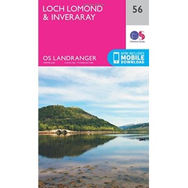 Loch Lomond & Inveraray Map | The Trossachs | Ordnance Survey | OS Landranger Map 56 | Scotland | Walks | Cycling | Days Out | Maps | Adventure: 056
