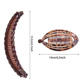 4 Pcs Hair Clips Banana Hair Clip Flat Claw Clip Non Slip Hair Accessories for Women Fine Thick Hair