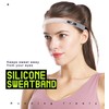HiRui Sports Silicone Sweatband, Headband with Sweat-Guiding Channels Away from