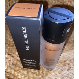 BareMinerals Liquid Mineral Foundation GOLDEN DARK 25 1oz Full Size SEALED