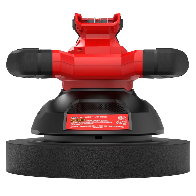 CRAFTSMAN V20 Cordless Buffer Polisher, Orbital Polisher for Car Detailing,