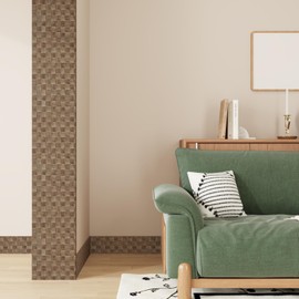 VEELIKE Wallpaper Masking Tape, Wood Grain, Bamboo Pattern, Wide, 3.9 inches (10 cm), 32.8 ft (10 m), Cutting Sheet, Removable, Graph Wallpaper Sticker, Waterproof Tape, For Window Frames, Wood Mouthpiece, Repair, Wood Grain Seal, Repair, Waterproof Film