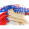 QQSD Puerto Rico Toothpick Flag Puerto Rican Small Mini Cupcake
