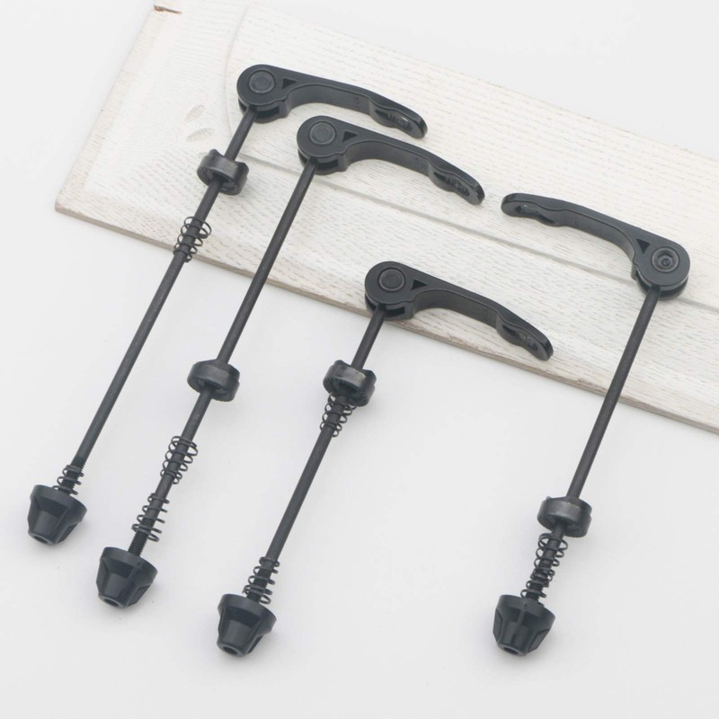 Unxuey 2 Pairs Black Bicycle Quick Release Axle, Quick Release