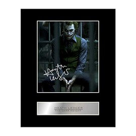 Heath Ledger Signed Mounted Photo Display The Dark Knight