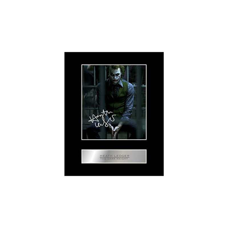 Heath Ledger Signed Mounted Photo Display The Dark Knight