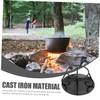Mobestech Pot Holder Bracket Cast Iron Trivet Stand for Desktop