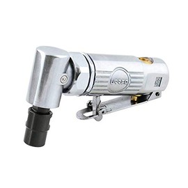 URREA Mini Angle Air Grinder - 1/4” Collet Pneumatic Grinding Tool with 25,000 RPM No-Load Speed & 90 Degree Head - UP875