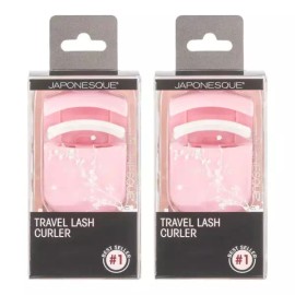 JAPONESEK 여행용 속눈썹 컬링기(핑크 2팩) JAPONESEK Travel Eyelash Curler (Pink, 2 Packs)