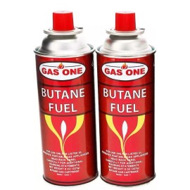 GasOne  Butane Fuel Canisters for Portable Camping Stoves,Gas Burners, Pack of 2