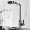 Kitchen Faucet 4 Modes, Pull Down Sprayer 360°, Modern Design,