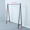 OLDRAINBOW Black Modern Clothing Rack Metal,Retail Clothing Racks for Boutiques,Clothes