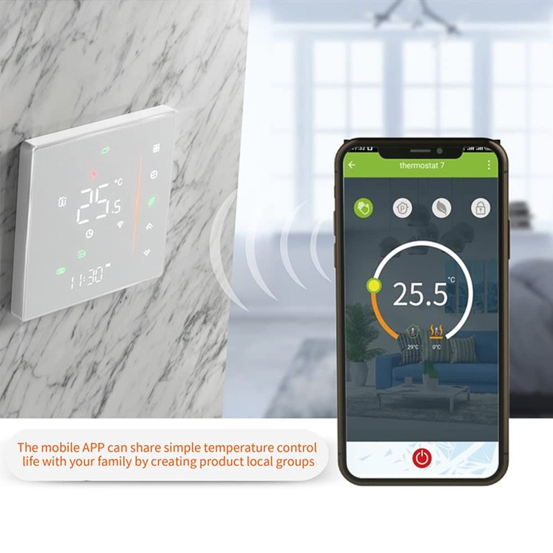 Matybobe WiFi Smart Thermostat Temperature Controller Weekly Programmable Supports Touch