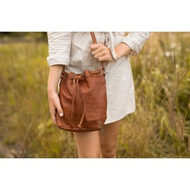 Gusti Ivy Leather Shoulder Bag Handbag Bag Leather Bag Women's Brown Leather, brown