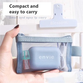 5PCS Mini Mesh Pouch Pacote Com Mini Bolsas De Malha Com Zíper,purse Organizer Pouches 3 X 4.5in, Organizador De Maquiagem De Nylon, Small Item Storage Organizer Mini Purse Mini Zipper Pouch for Purse