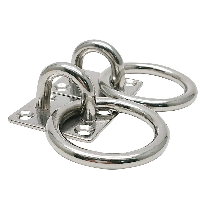 8 Pcs 304 Stainless Steel 1.4 x 1.2 Inch Pad