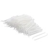 Plastic Household Teeth Cleaning Tool Curved Hook Toothpicks White (150