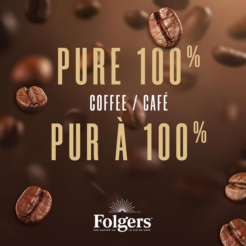 Folgers Intensely Dark Extra Dark Roast Coffee, Single-Serve K-Cup Pods