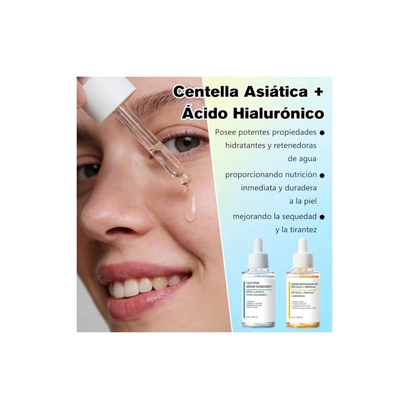 Centella Asiatica Suero y CICA Péptidos Propóleo Suero