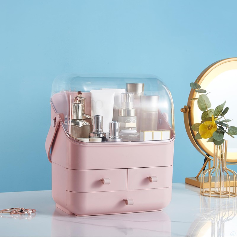 Large Makeup Organizer w Drawers Beauty Organizer Makeup Box Holder