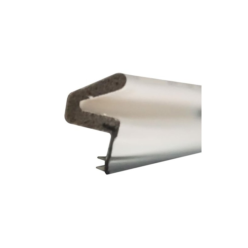 WRS .650" Q-Lon Door Seal/Weatherstripping with Kerf Mount - White