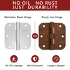 24 Pack Door Hinges 3.5'' Premium Stainless Steel Door Hinges