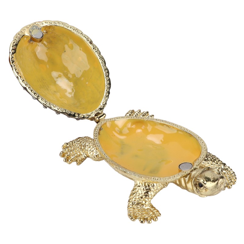 Turtle Trinket Box Turtle Band Jewelry Trinket Box with Painted