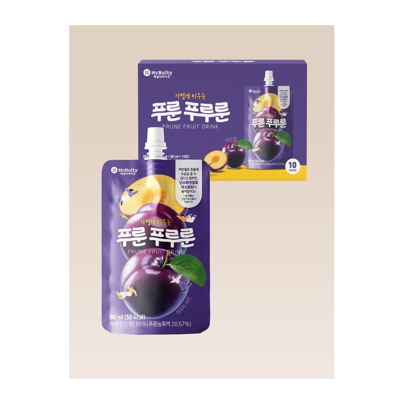 Lightly Emptying Prune Purun Prune Juice 80mL x 10 /