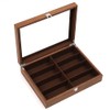 WANLECY Wooden Sunglasses Organizer for Men Women, Multiple Eyeglasses Eyewear