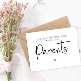 Pregnancy Reveal For Parents - Baby Announcements Gifts For Family - Were Having A Baby Cards - Promoted To Grandparents