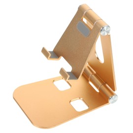 Operitacx Faltbarer Aluminium Handyhalter Ergonomischer Tischständer für Smartphones Tablets Tragbar Leicht für Büro Reisen Zuhause Luxuriösem