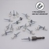 (Pack of 50 pcs) Metal Roofing Screws, 4.8 x 35