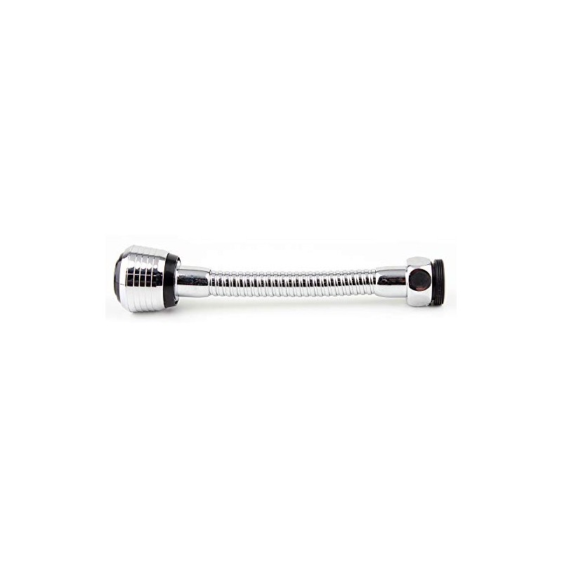 Maximex Flexible Shower Extension with Pressure and Shower Jet, Stainless