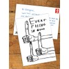 Funny Humorous 'David Shrigley Everything is Good' Novelty Postcard