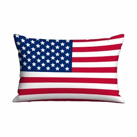 Mugod Cushion Cover Patriotic American Flag,Home Decorative Pillowcase Sofa Couch Throw Pillow Cushion Cover 20x30 Inches