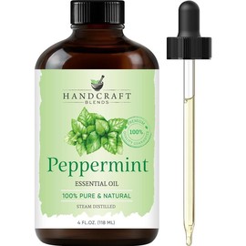 Peppermint Essential Oil - Huge 4 Fl Oz - 100% Pure and Natural - Premium Grade Essential Oil for Diffuser and Aromatherapy Handcraft Blends