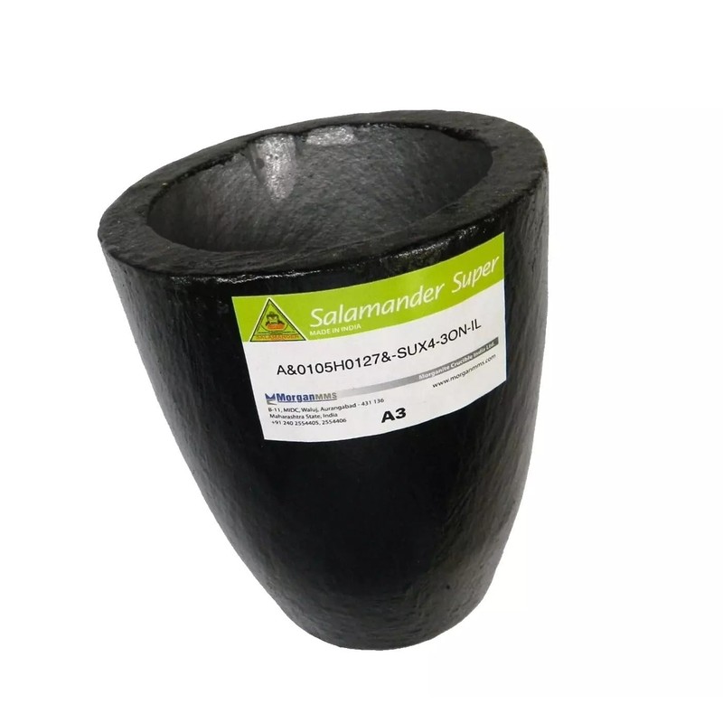 A-3 Salamander Gold Melting Crucibles Clay Graphite Super A3 Crucible
