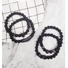 CARSHIER 4 PCS Bracelets for Men Women Friendship Lava Stone