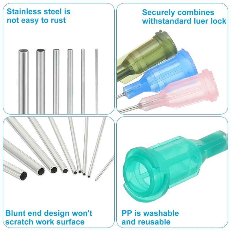 PATIKIL Blunt Tip Dispensing Needles with Bent Blunt Needle, 200