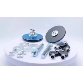 Mount Bonnet Racing Security Hood Pins Latch Kit Lock W/Keys JDM Black