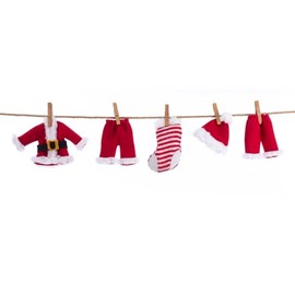 Kurt Adler 32 Inch Cloth Santa Suit Novelty Garland