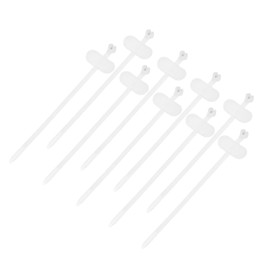 MECCANIXITY 12pcs Marker Cable Zip Ties, 10 Inch Self-Locking Labels Zip Tie Wraps, Wire Tags Zip Ties for Indoor and Outdoor, 5/16", White